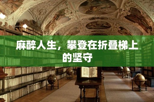 麻醉人生，攀登在折叠梯上的坚守