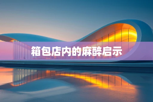 箱包店内的麻醉启示