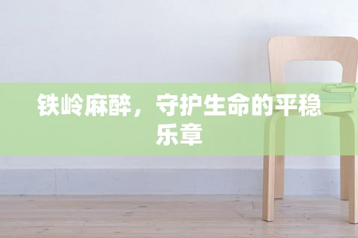 铁岭麻醉，守护生命的平稳乐章