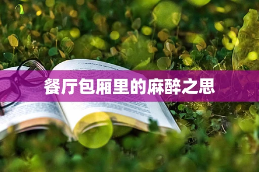 餐厅包厢里的麻醉之思