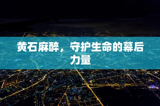 黄石麻醉，守护生命的幕后力量