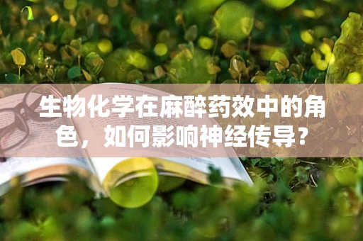 生物化学在麻醉药效中的角色，如何影响神经传导？