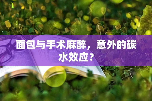 面包与手术麻醉，意外的碳水效应？