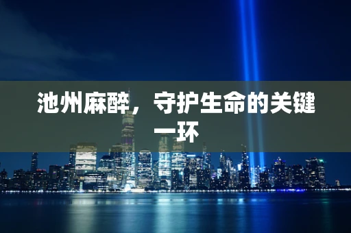 池州麻醉，守护生命的关键一环