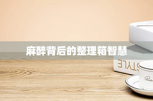 麻醉背后的整理箱智慧
