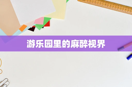 游乐园里的麻醉视界