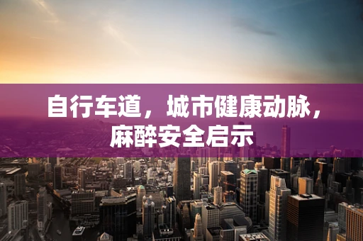 自行车道，城市健康动脉，麻醉安全启示