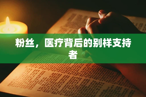 粉丝，医疗背后的别样支持者