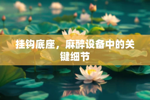 挂钩底座，麻醉设备中的关键细节