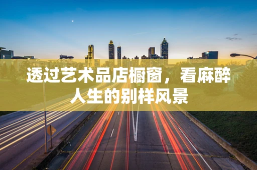 透过艺术品店橱窗，看麻醉人生的别样风景