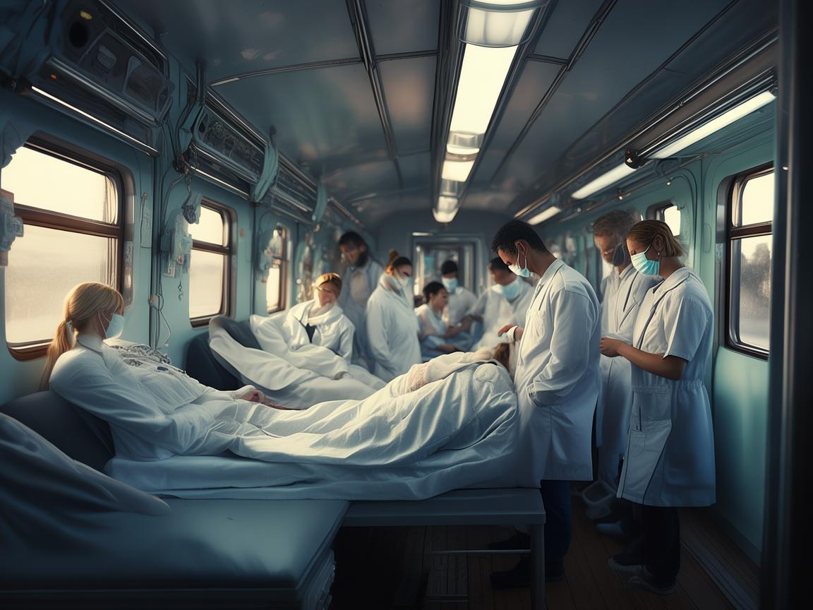 列车车厢里的麻醉守护