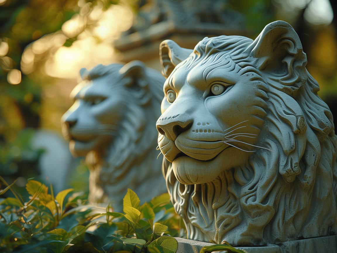 石狮,麻醉下的生命守护之光 石狮,麻醉下的生命守护之光